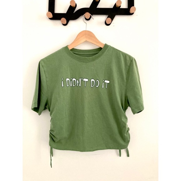 I didn’t do it y2k crop top - Picture 1 of 4